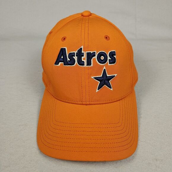 Fanatics Houston Astros MLB Orange Flex Fitted Hat Lightweight Embroidered S / M - Picture 3 of 15